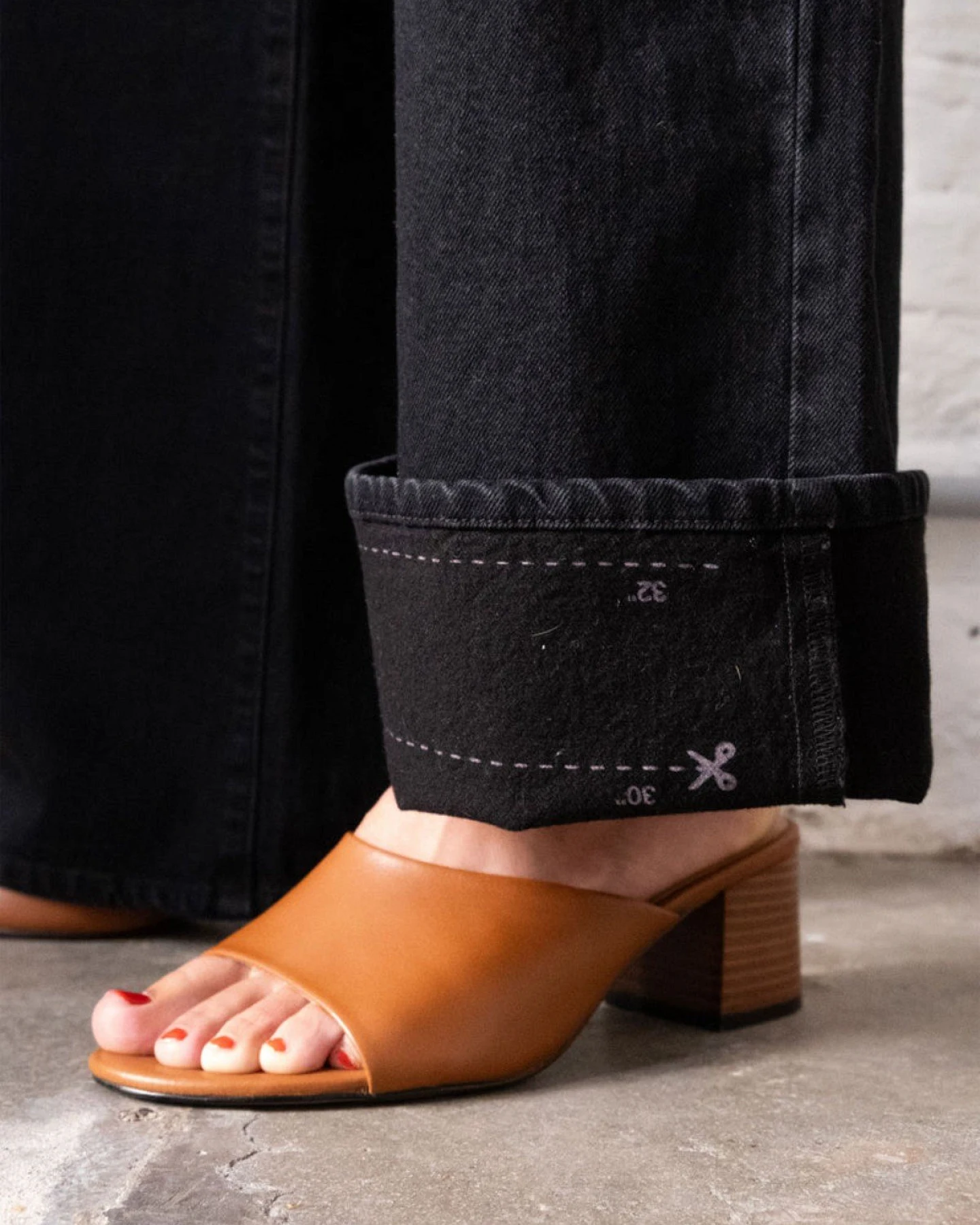 Jeans Sunny Wide Leg Minimal Stretch Black – Ansicht 6