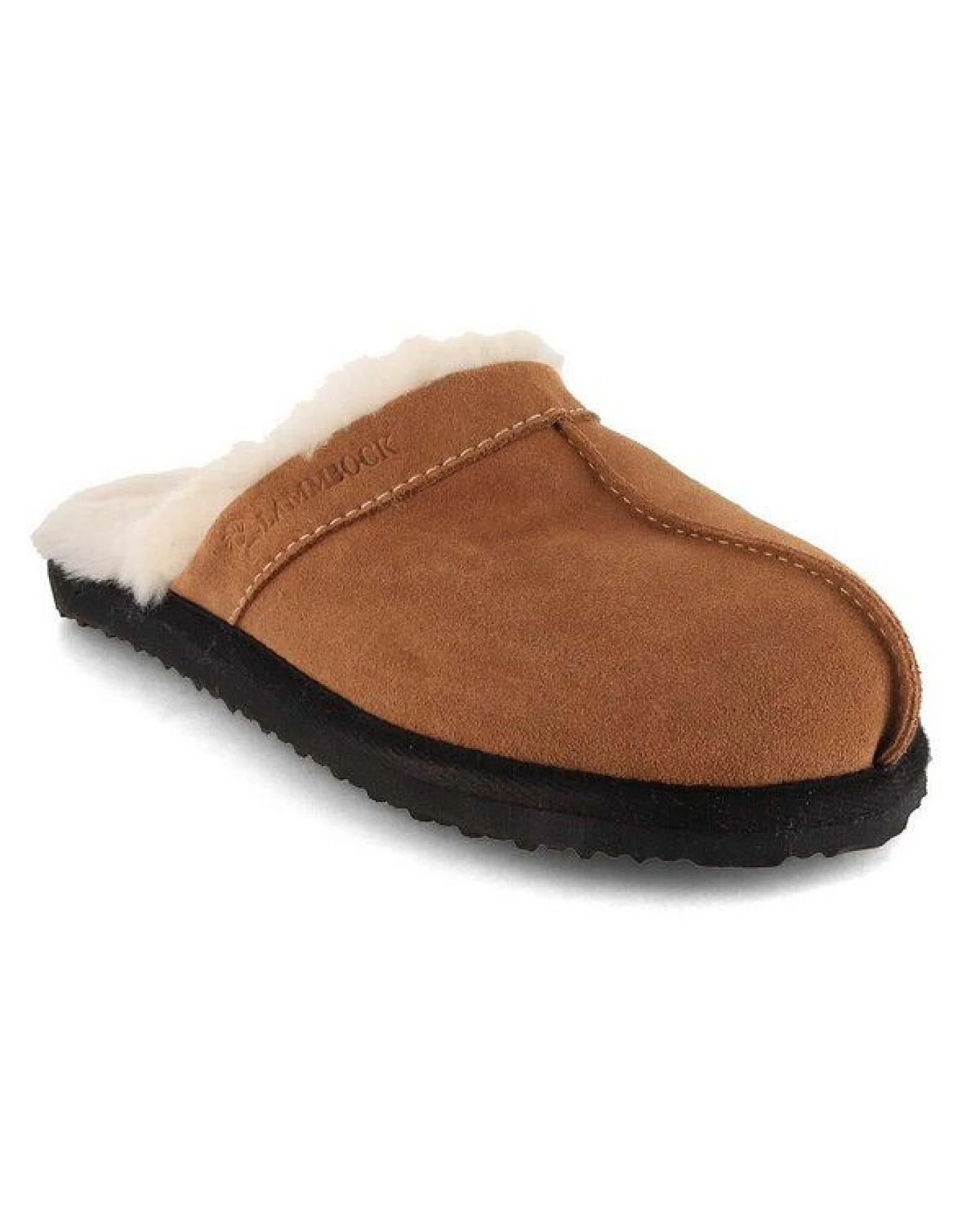 Lammbock Lammfell Pantoffeln Woolson Hausschuhe in Komfortweite – Ansicht 2