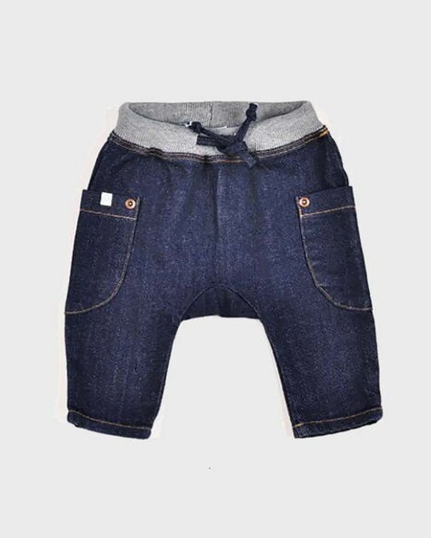 Baby-Haremshose 'OrganicEra' aus Bio-Baumwoll-Denim – Ansicht 2
