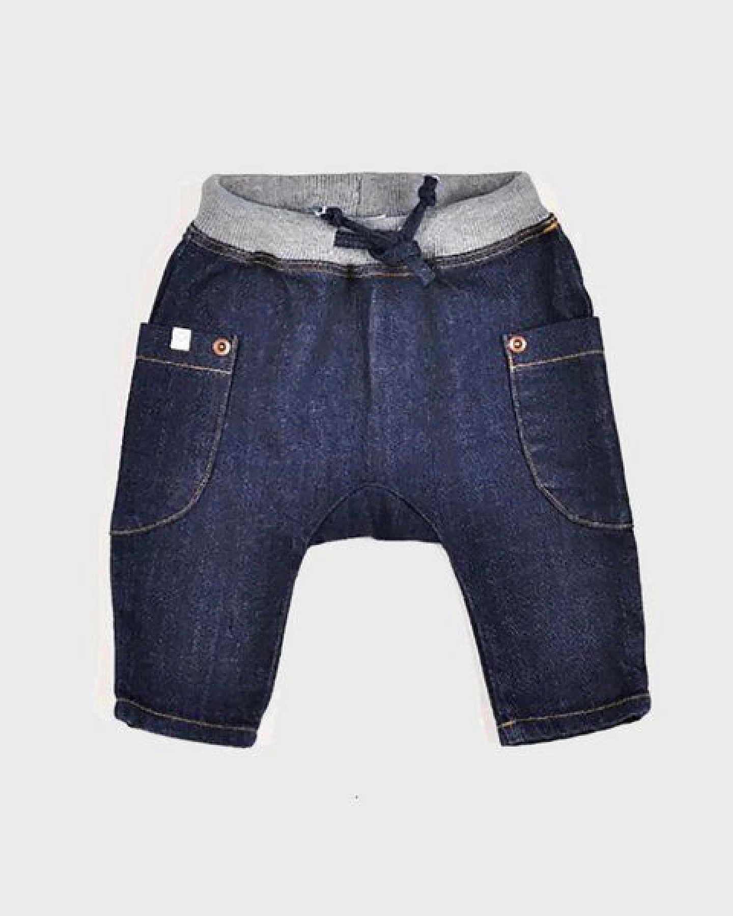 Baby-Haremshose 'OrganicEra' aus Bio-Baumwoll-Denim – Ansicht 2