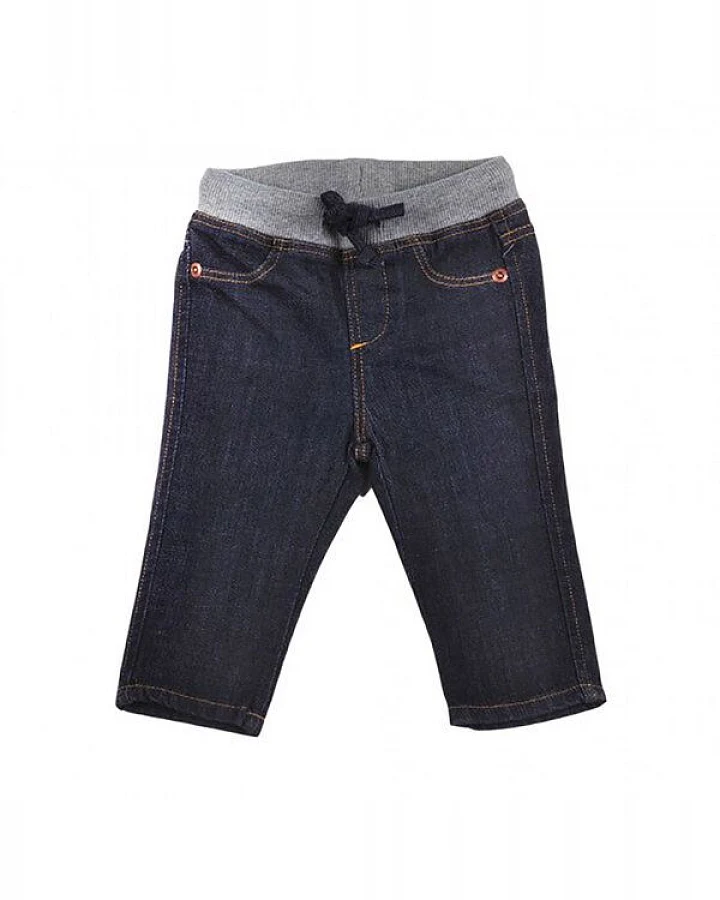 Baby-Jeanshosen mit Rippentaille 'OrganicEra' aus Bio-Baumwoll-Denim