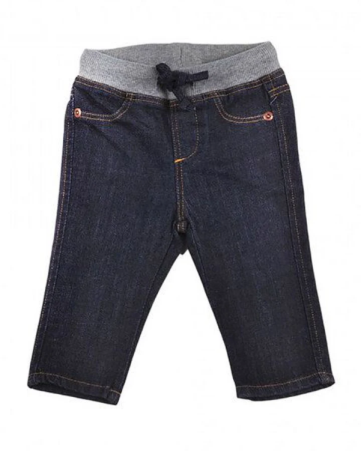 Baby-Jeanshosen mit Rippentaille 'OrganicEra' aus Bio-Baumwoll-Denim