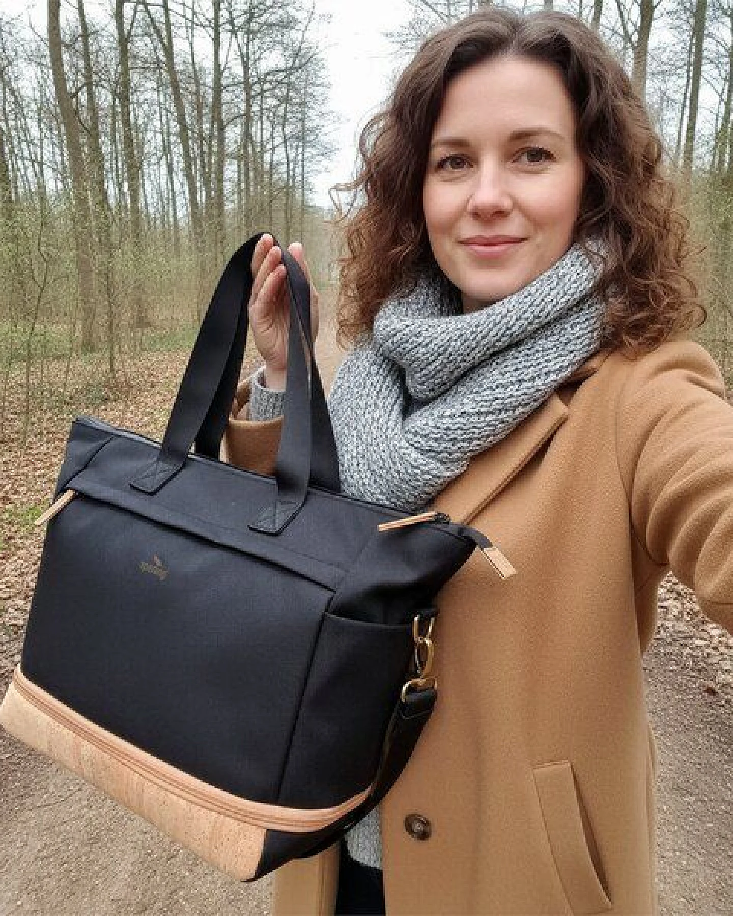 Sperling Erweiterbarer Shopper "Divided" aus recyceltem PET, vegan – Ansicht 2