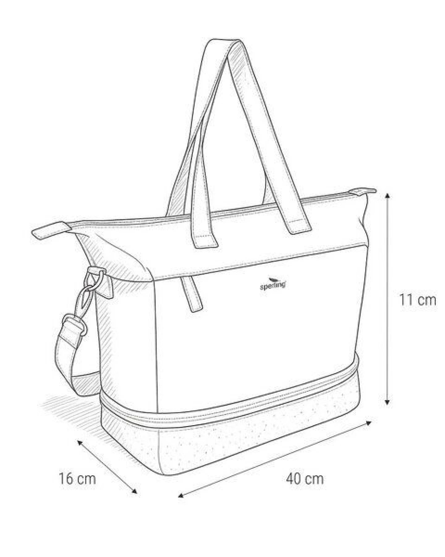 Sperling Erweiterbarer Shopper "Divided" aus recyceltem PET, vegan – Ansicht 3