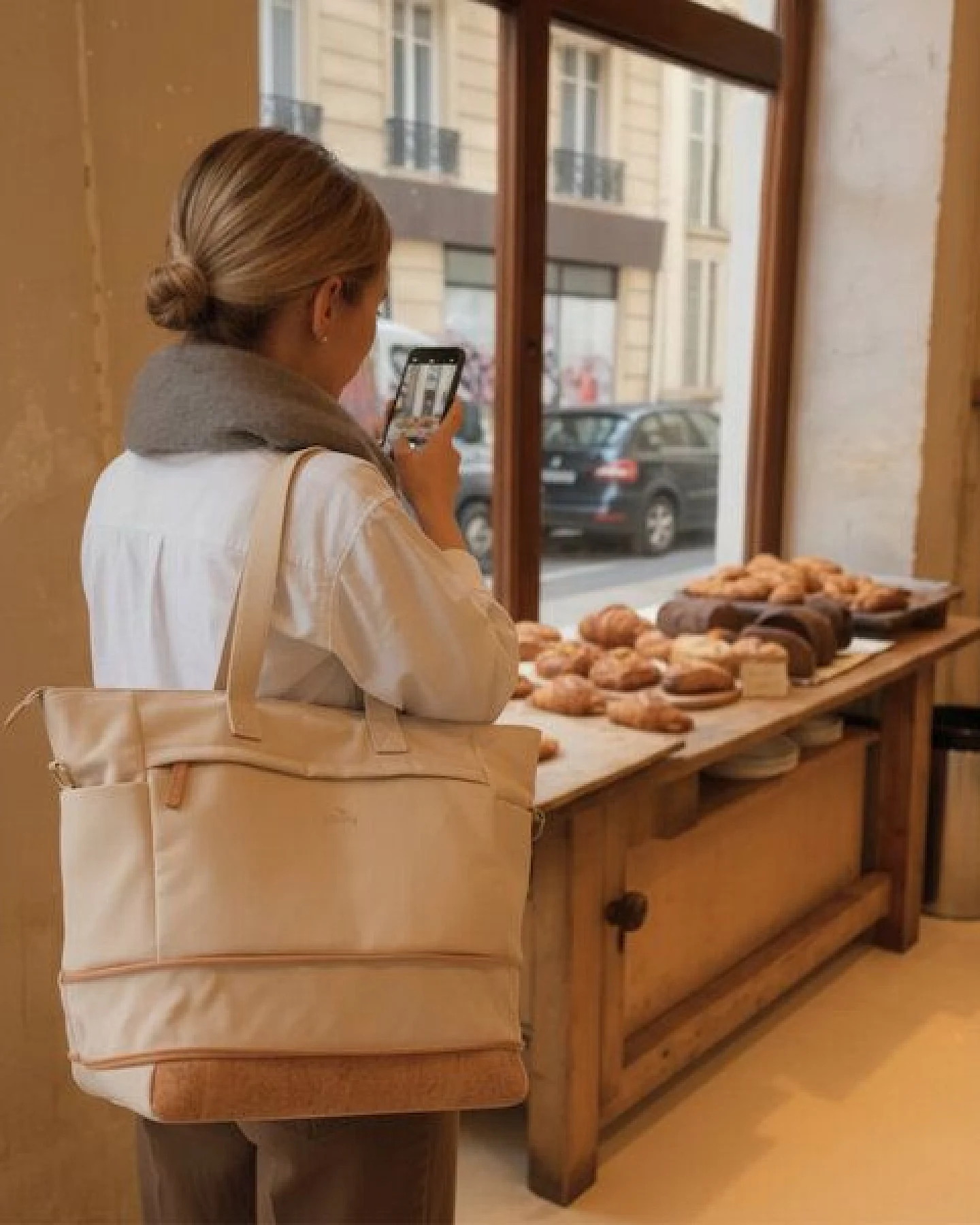 Sperling Erweiterbarer Shopper "Divided" aus recyceltem PET, vegan – Ansicht 2