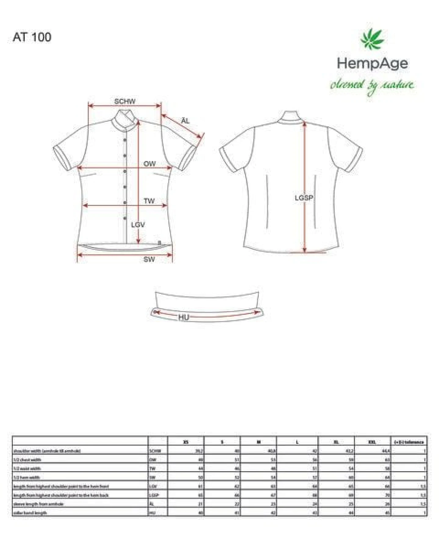 HempAge Kurzarmbluse Damen 100% Hanf – Ansicht 4