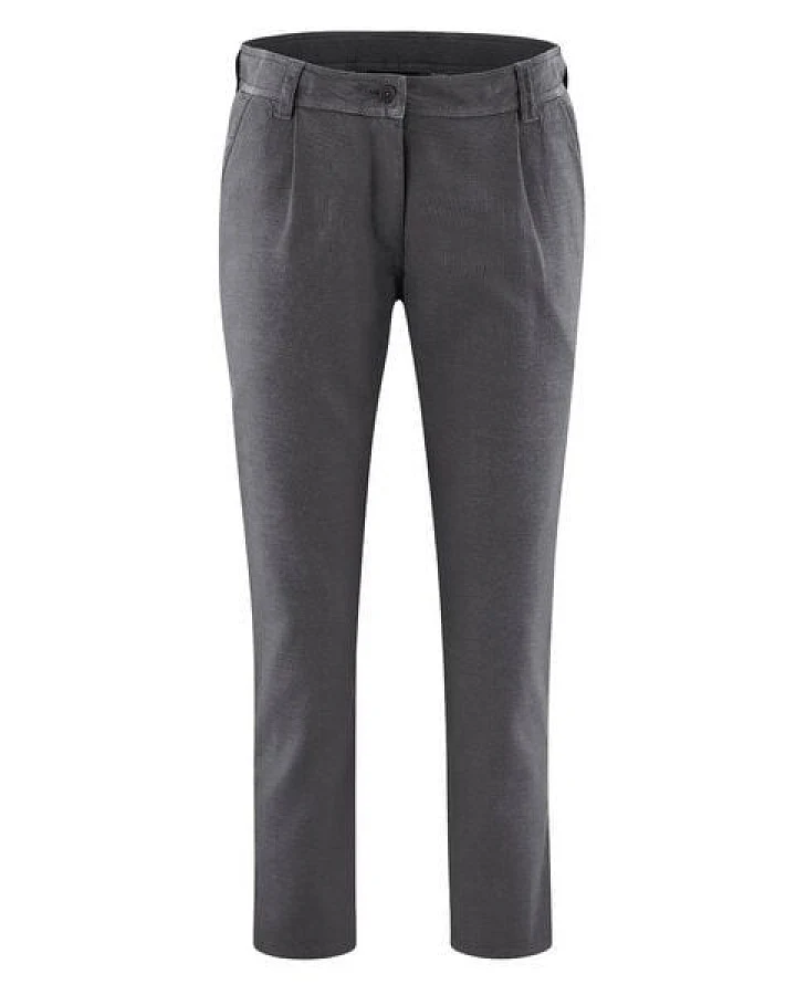 Hempage Damen 7/8 Bundfaltenhose Hanf/Biobaumwolle