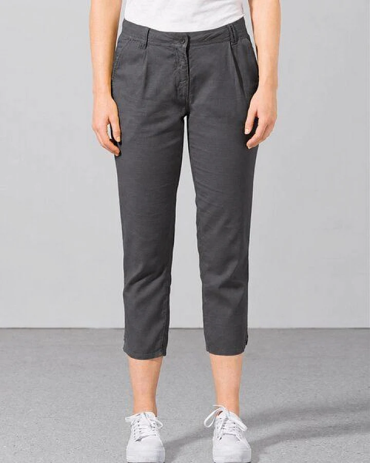 Hempage Damen 7/8 Bundfaltenhose Hanf/Biobaumwolle