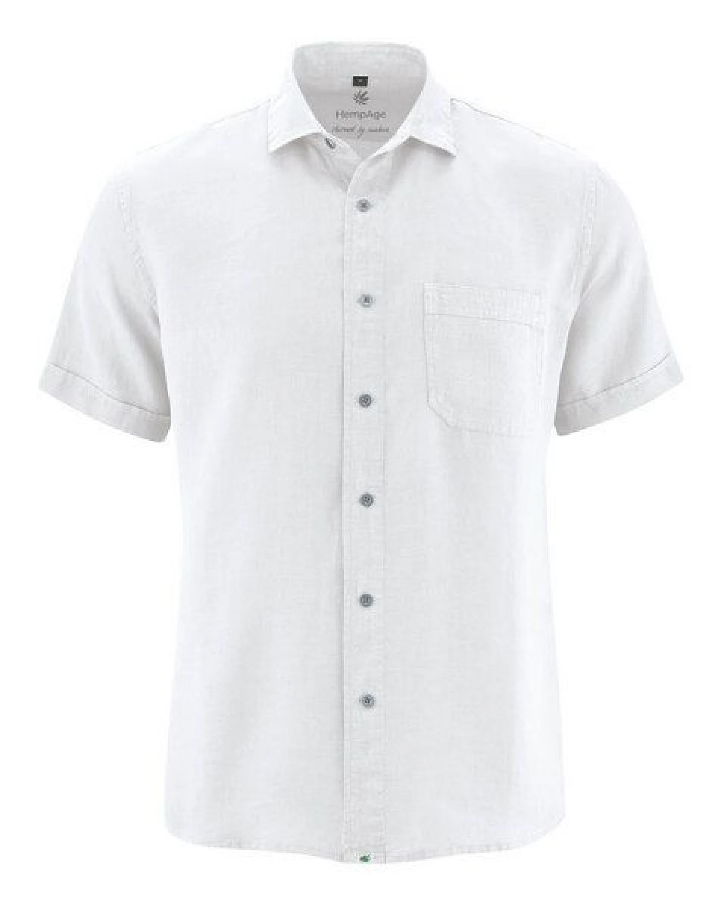 HempAge 100% Hanf Kurzarmhemd Herren – Ansicht 2