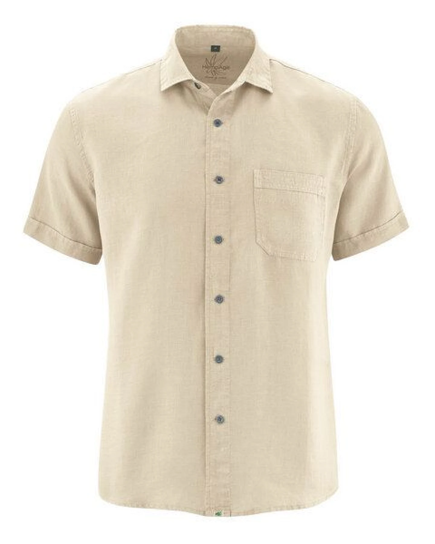 HempAge 100% Hanf Kurzarmhemd Herren – Ansicht 2