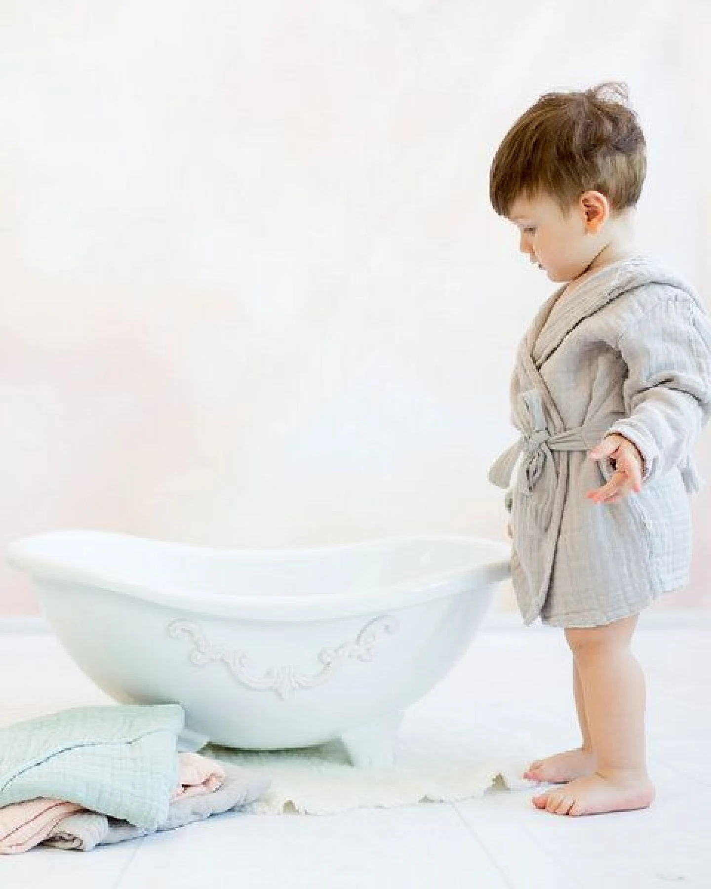 Musselin-Bademantel 'OrganicEra' aus Bio-Musselin – Ansicht 3