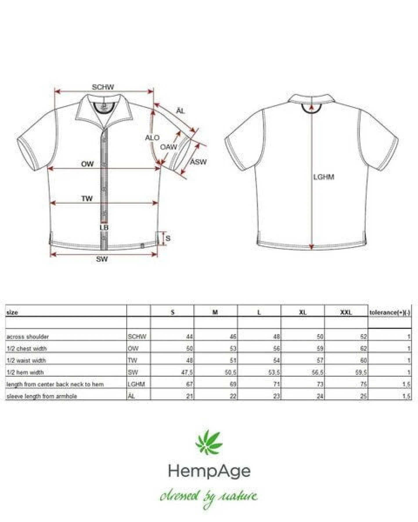 HempAge Jersey Pique Hemd Hanf/Biobaumwolle – Ansicht 4