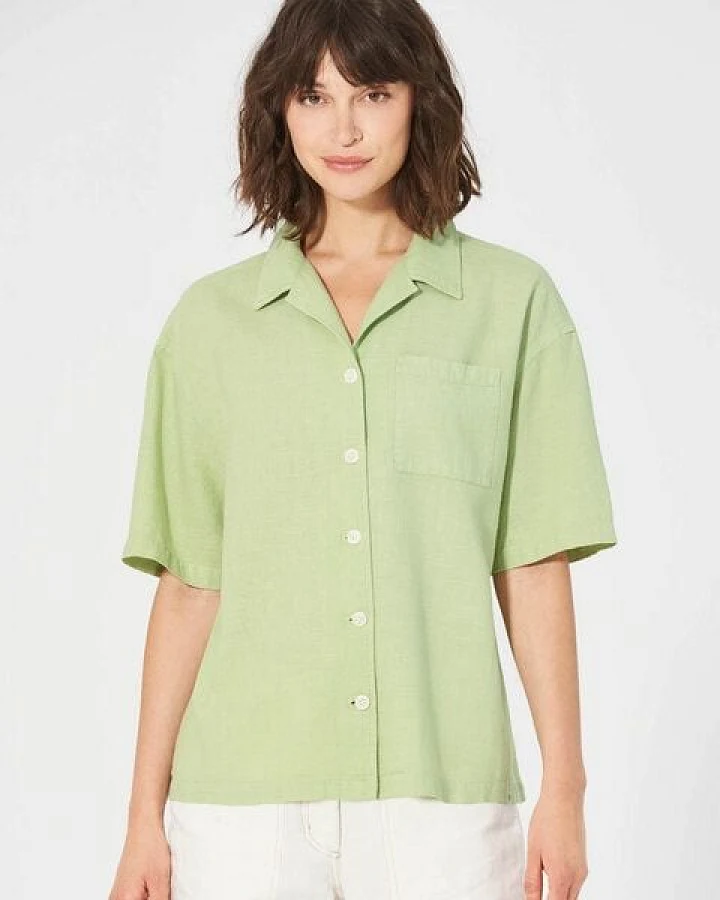 HempAge Urbane Sommerbluse Hanf/Biobaumwolle
