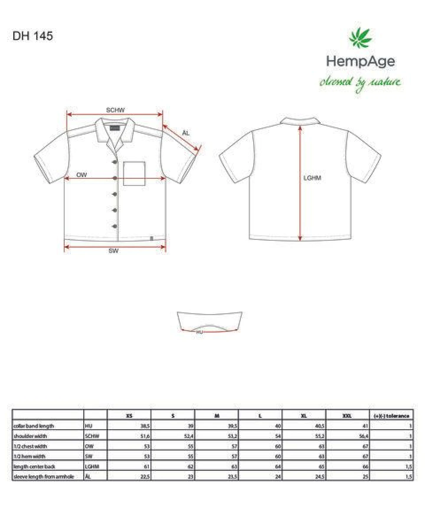 HempAge Urbane Sommerbluse Hanf/Biobaumwolle – Ansicht 2