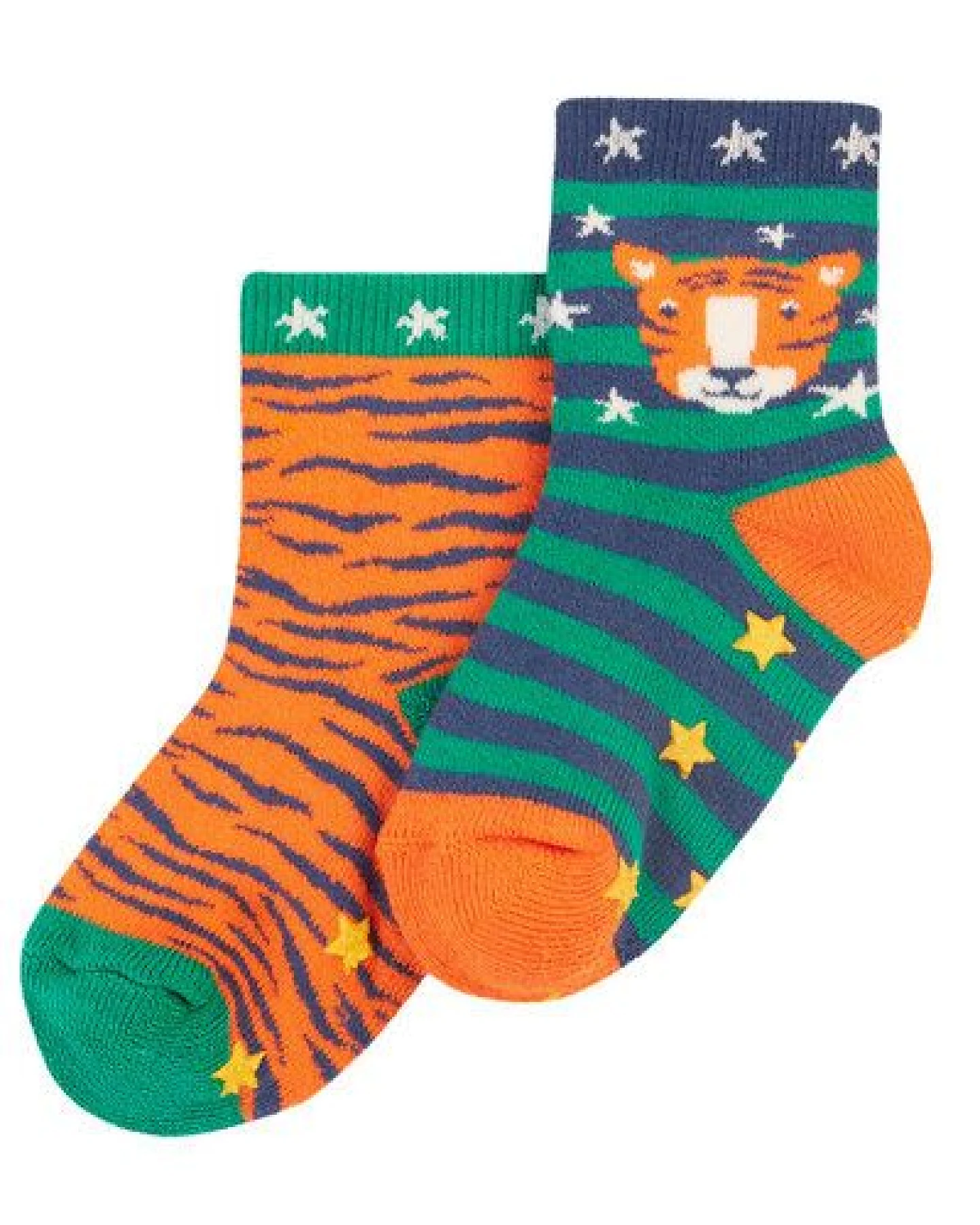 Frugi Dicke Socken in Zweierpack mit Antirutsch-Noppen – Ansicht 2