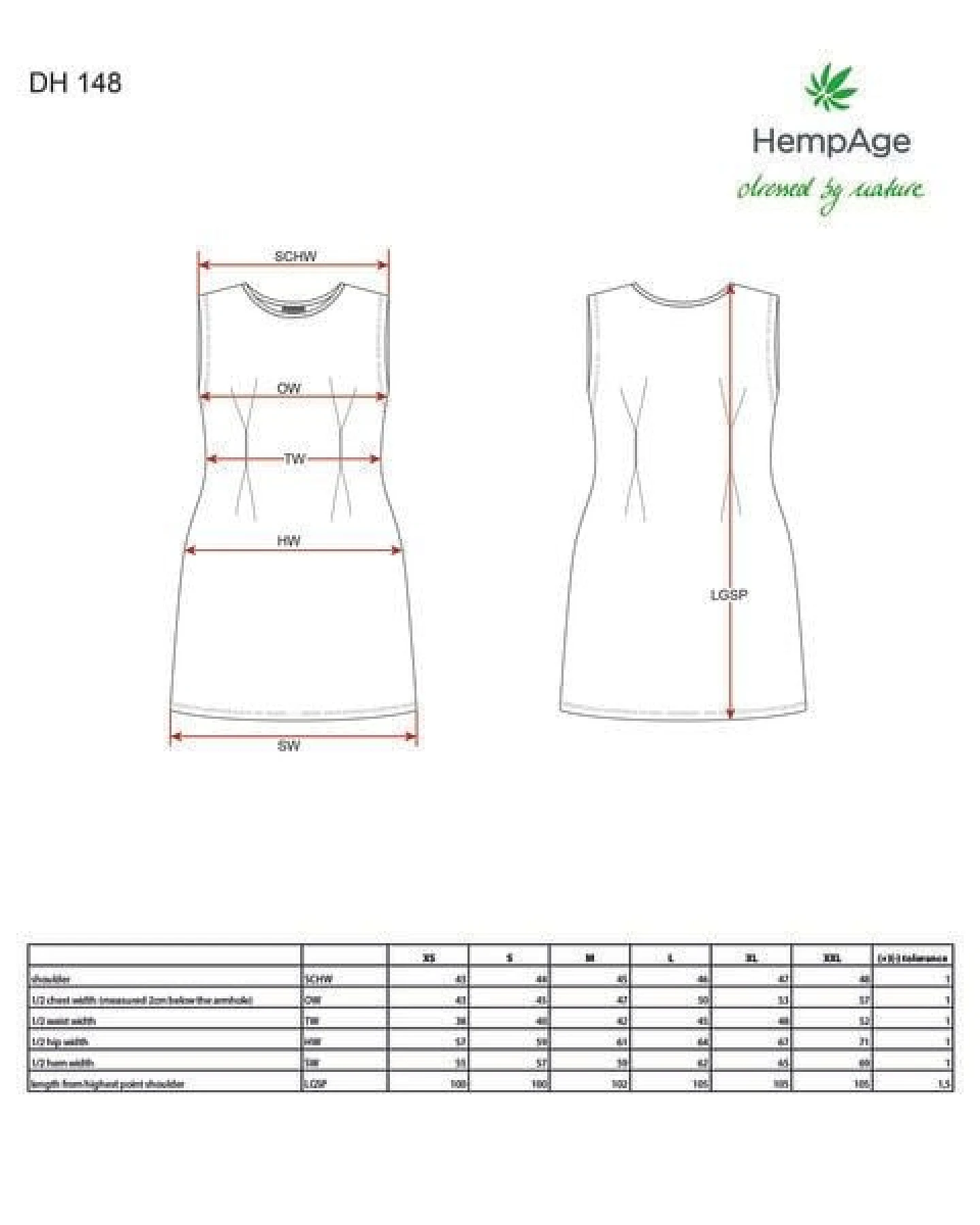 HempAge Gestreiftes Kleid Hanf/Biobaumwolle – Ansicht 4