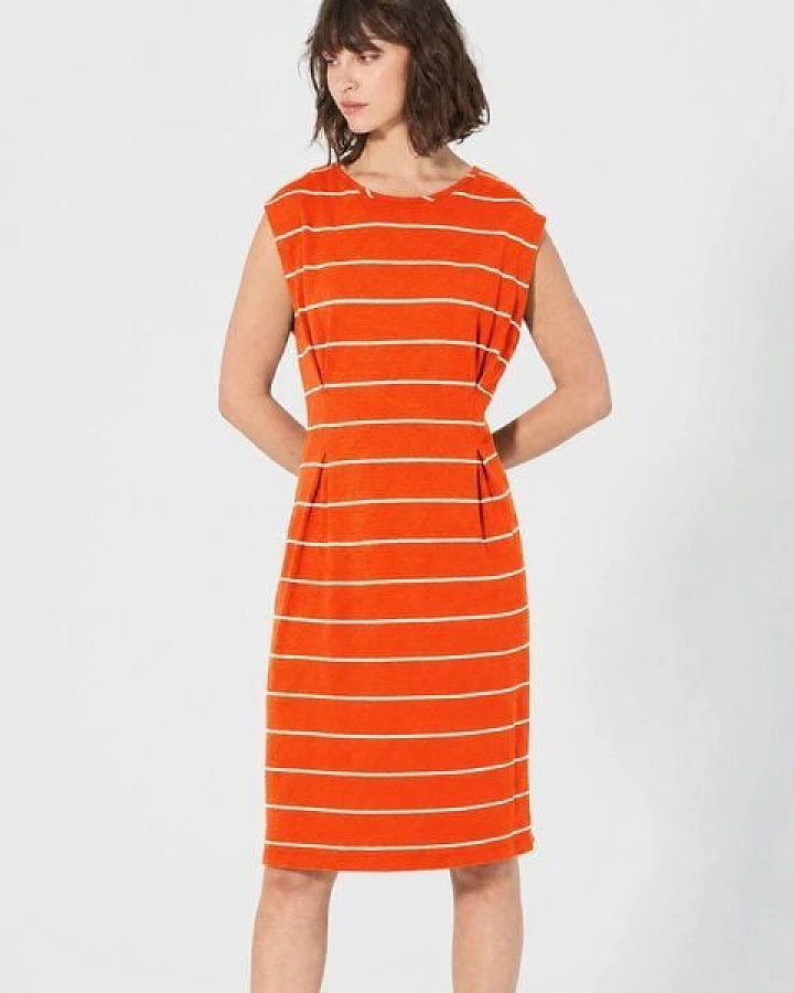 HempAge Gestreiftes Kleid Hanf/Biobaumwolle
