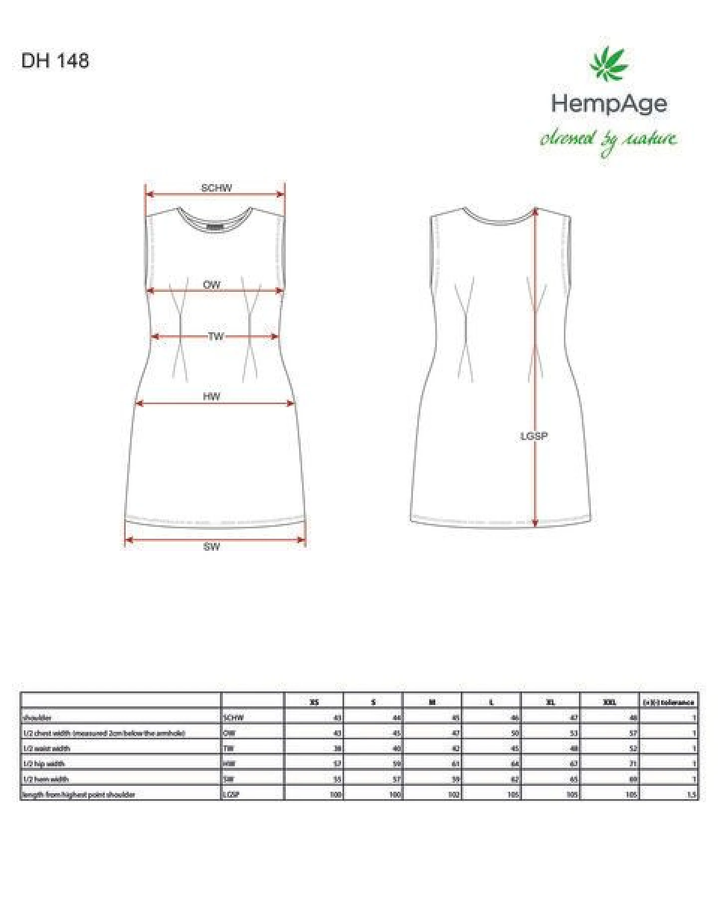 HempAge Gestreiftes Kleid Hanf/Biobaumwolle – Ansicht 3