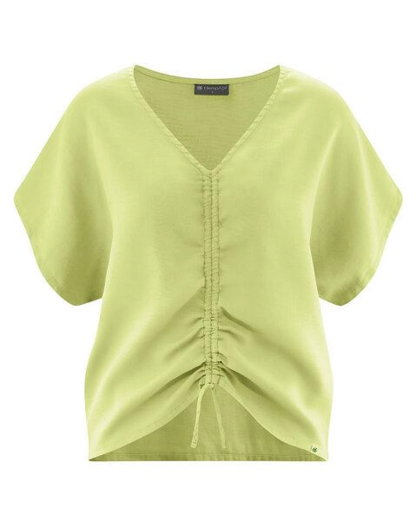 HempAge Geraffte Sommerbluse Hanf/Biobaumwolle – Ansicht 2