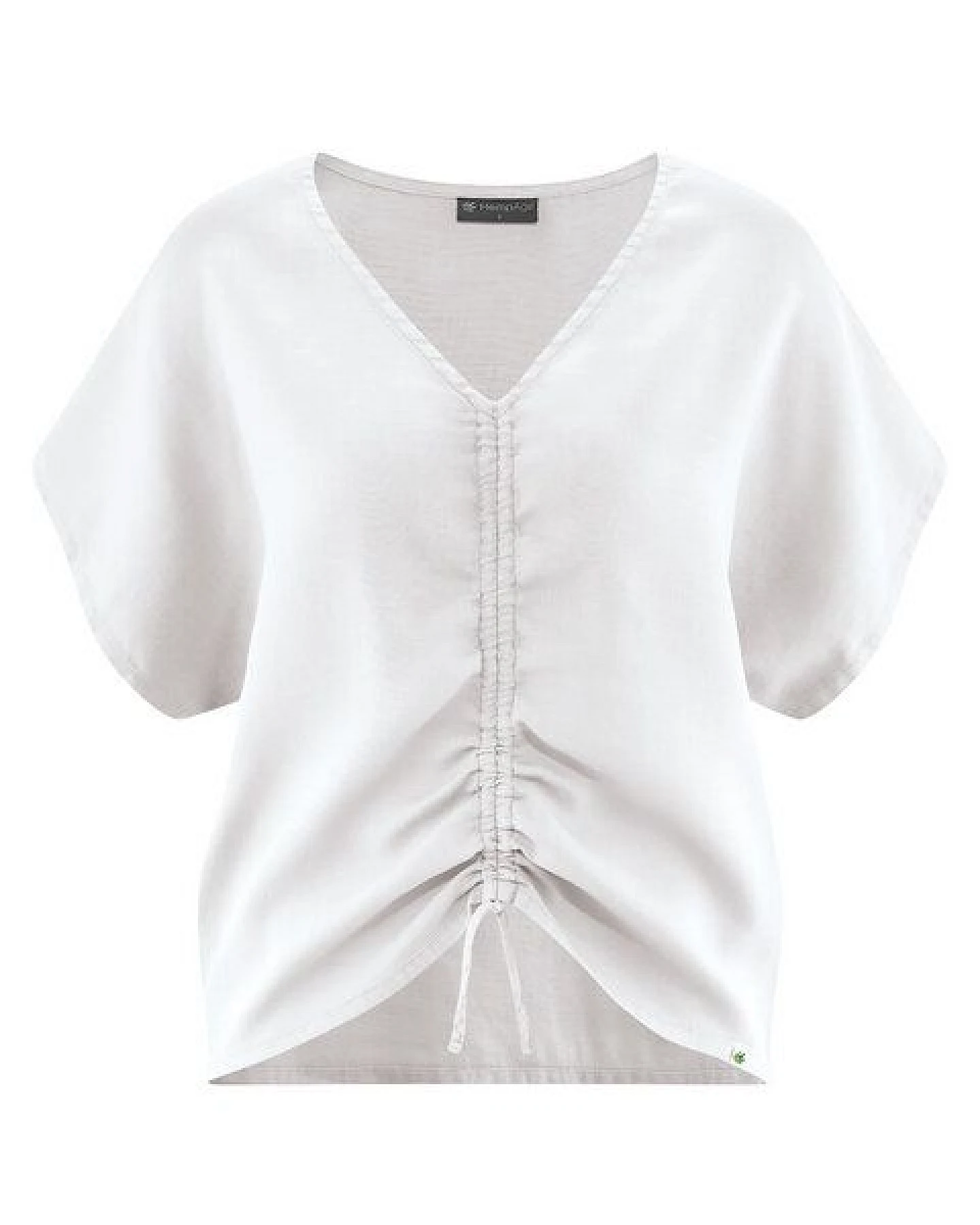 HempAge Geraffte Sommerbluse Hanf/Biobaumwolle – Ansicht 2