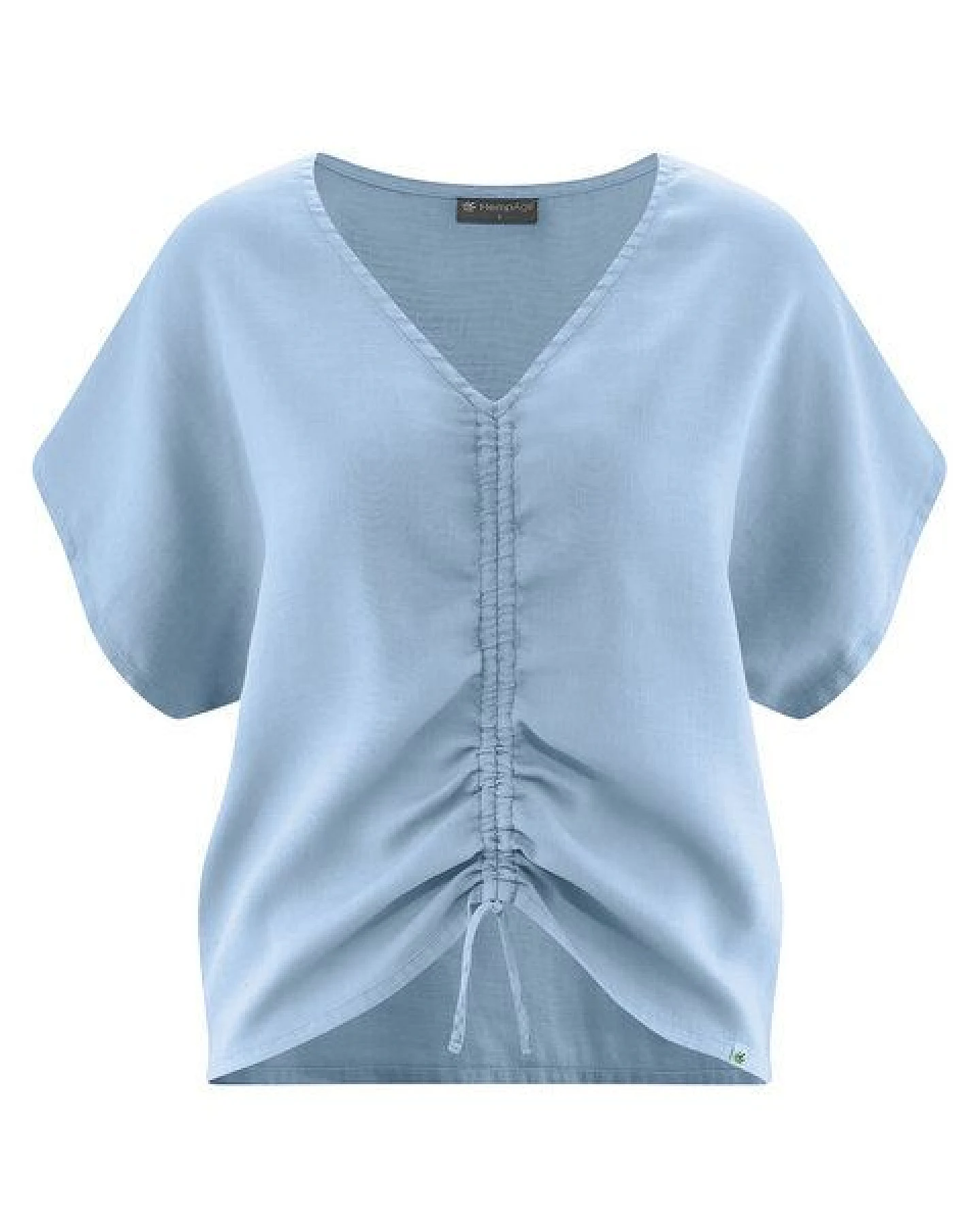 HempAge Geraffte Sommerbluse Hanf/Biobaumwolle – Ansicht 2