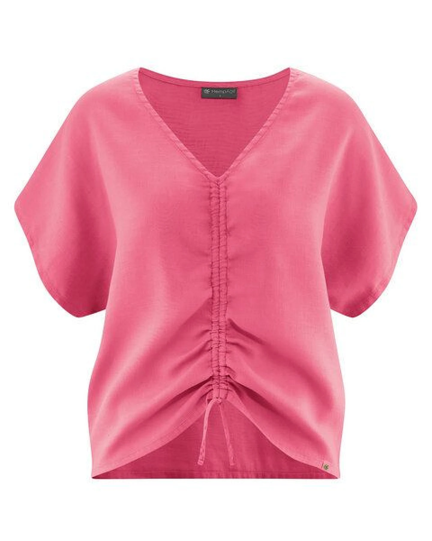 HempAge Geraffte Sommerbluse Hanf/Biobaumwolle – Ansicht 2