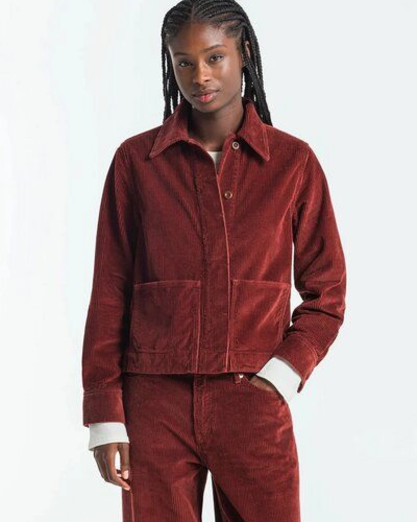 Damen Worker-Jacket "OTA CORD" aus Bio-Baumwolle von Kings of Indigo – Ansicht 4