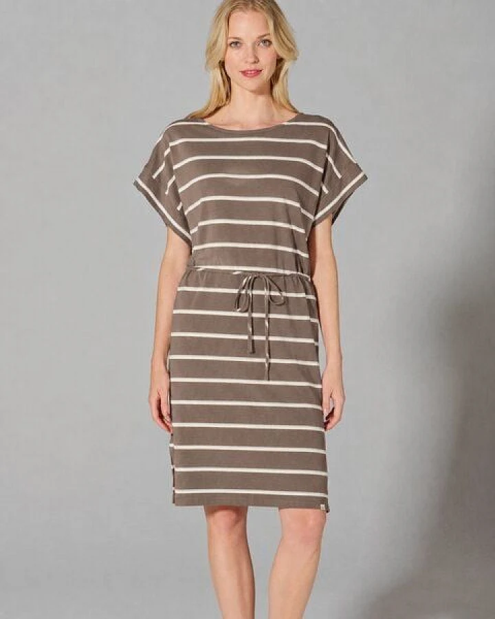 HempAge Streifen Kleid Hanf/Biobaumwolle