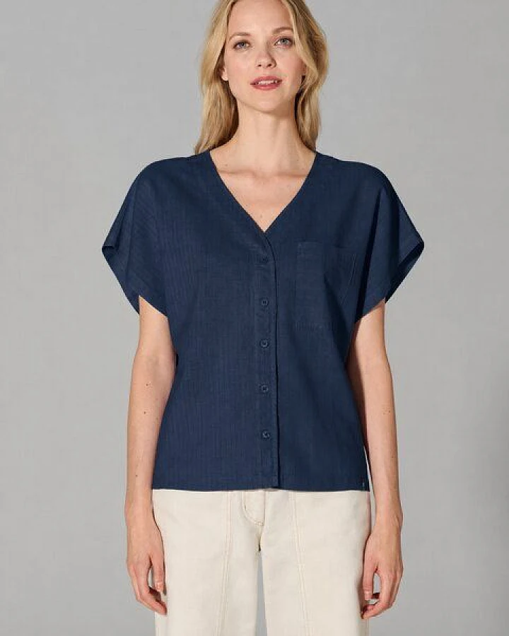 HempAge Weite Bluse Hanf/Biobaumwolle