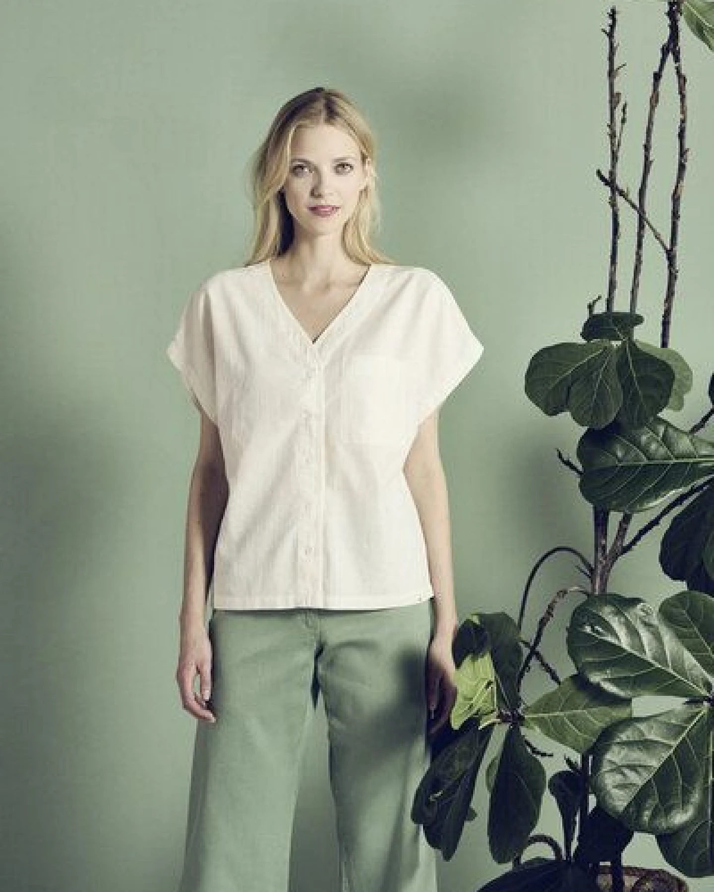 HempAge Weite Bluse Hanf/Biobaumwolle – Ansicht 4