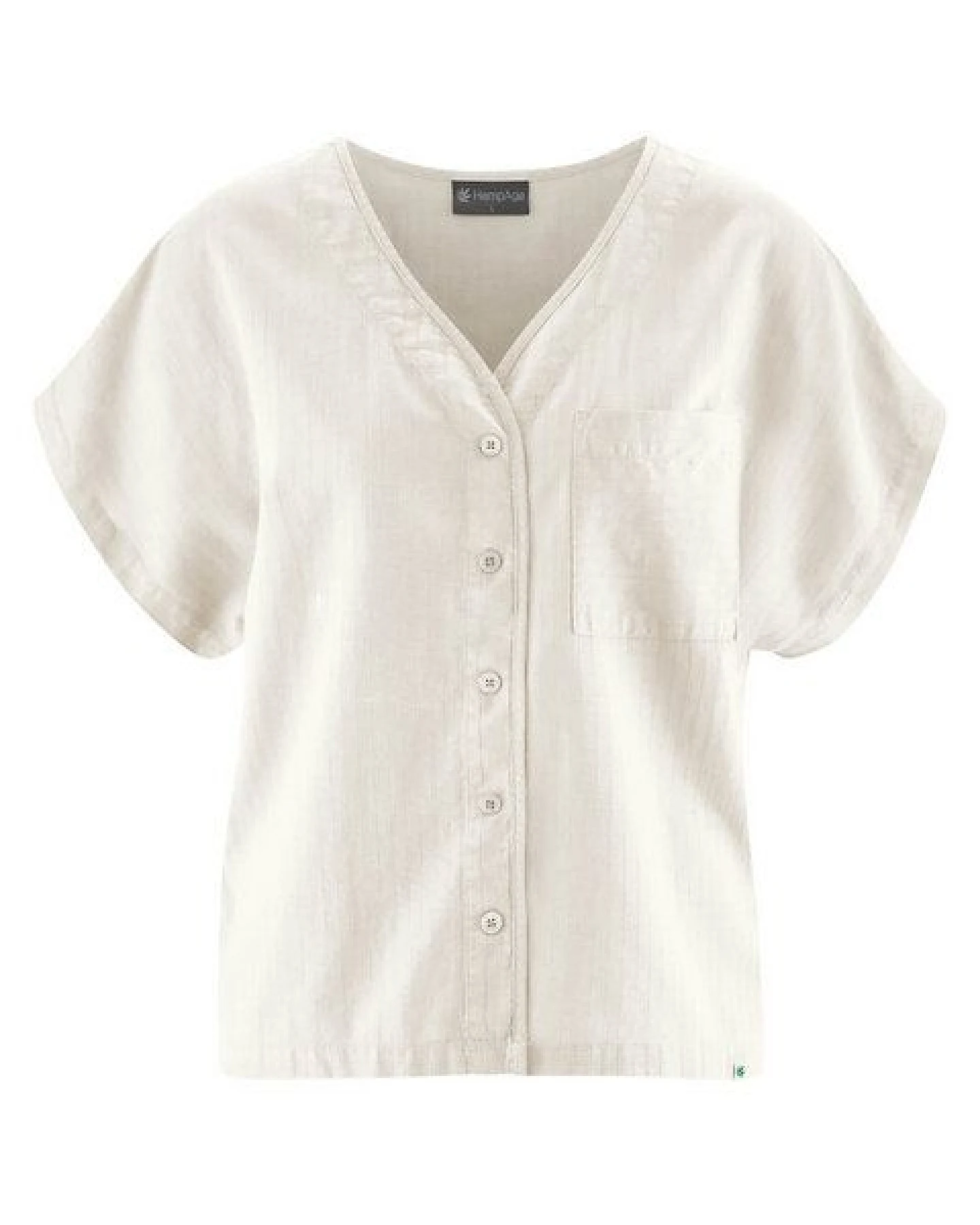 HempAge Weite Bluse Hanf/Biobaumwolle – Ansicht 2