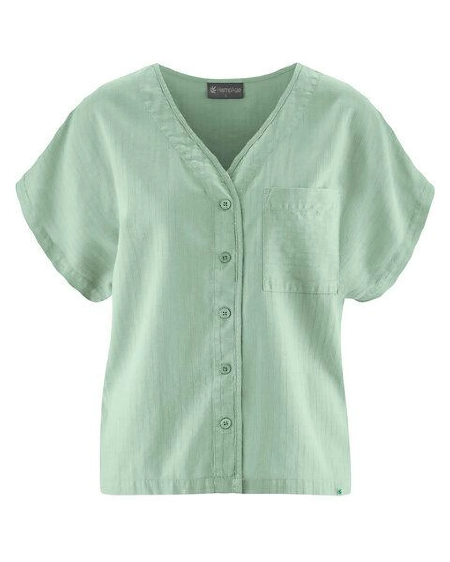 HempAge Weite Bluse Hanf/Biobaumwolle – Ansicht 2