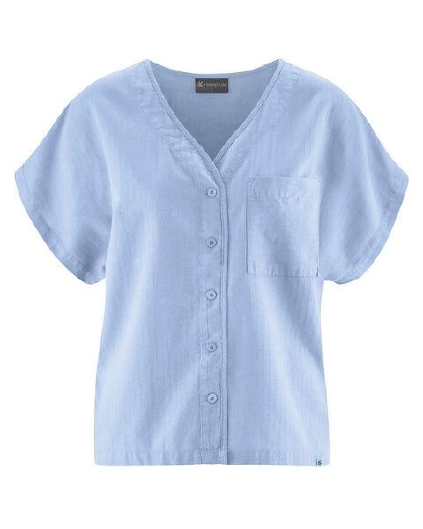 HempAge Weite Bluse Hanf/Biobaumwolle – Ansicht 2