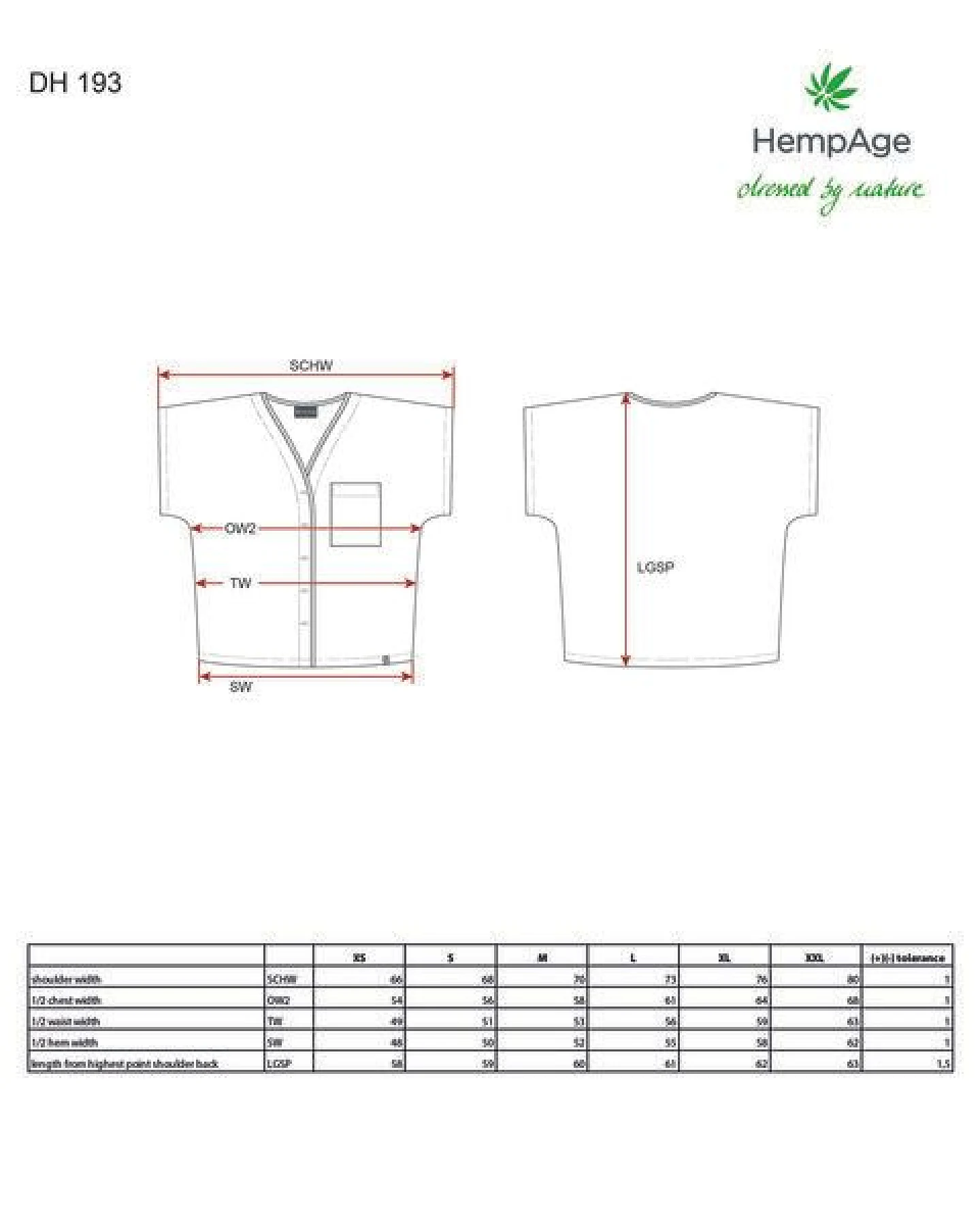 HempAge Weite Bluse Hanf/Biobaumwolle – Ansicht 3