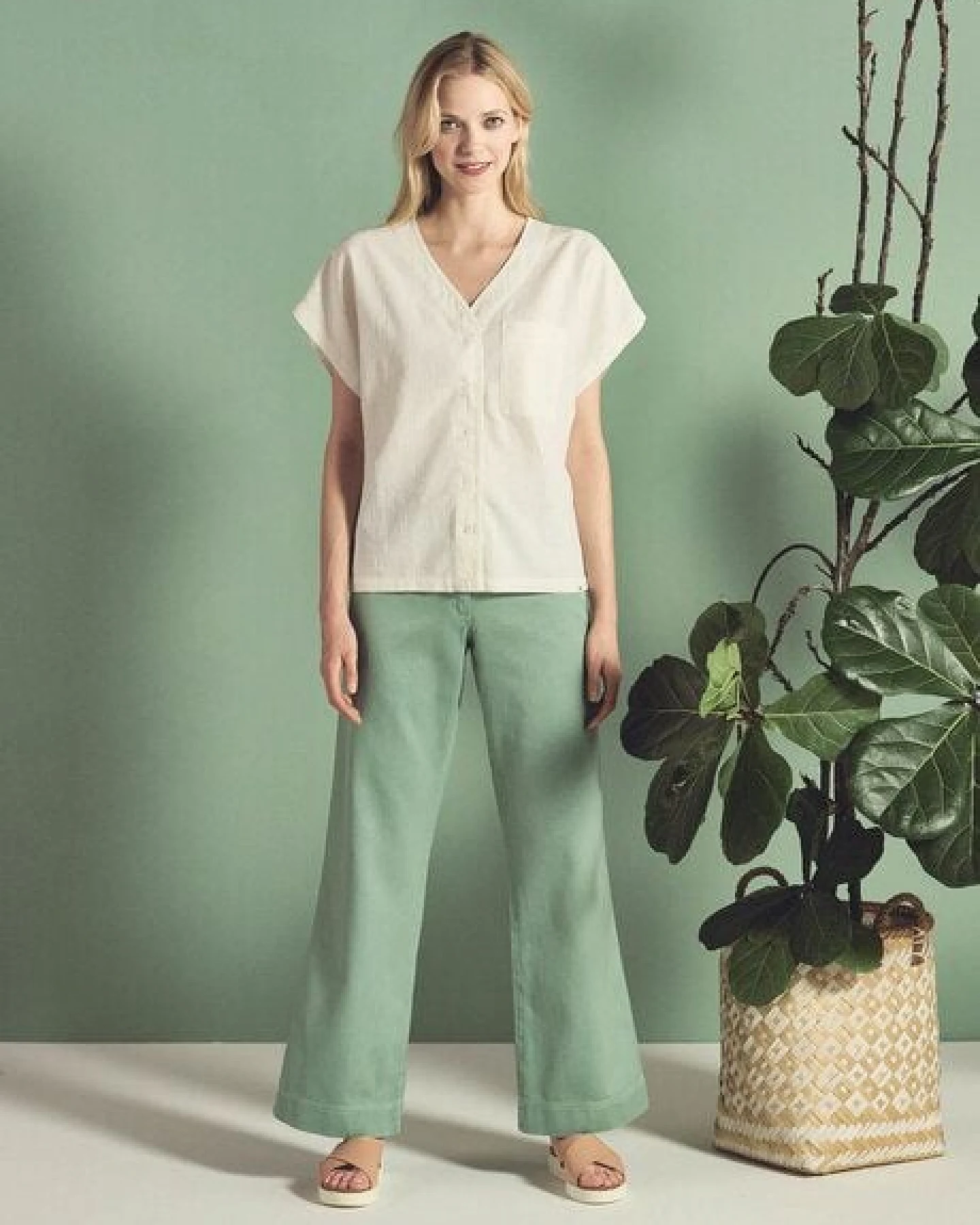 HempAge Weite Bluse Hanf/Biobaumwolle – Ansicht 3