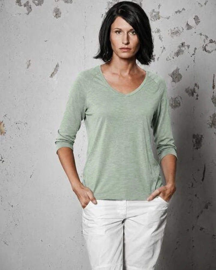HempAge Raglanshirt mit 3/4-Arm Hanf/Biobaumwolle