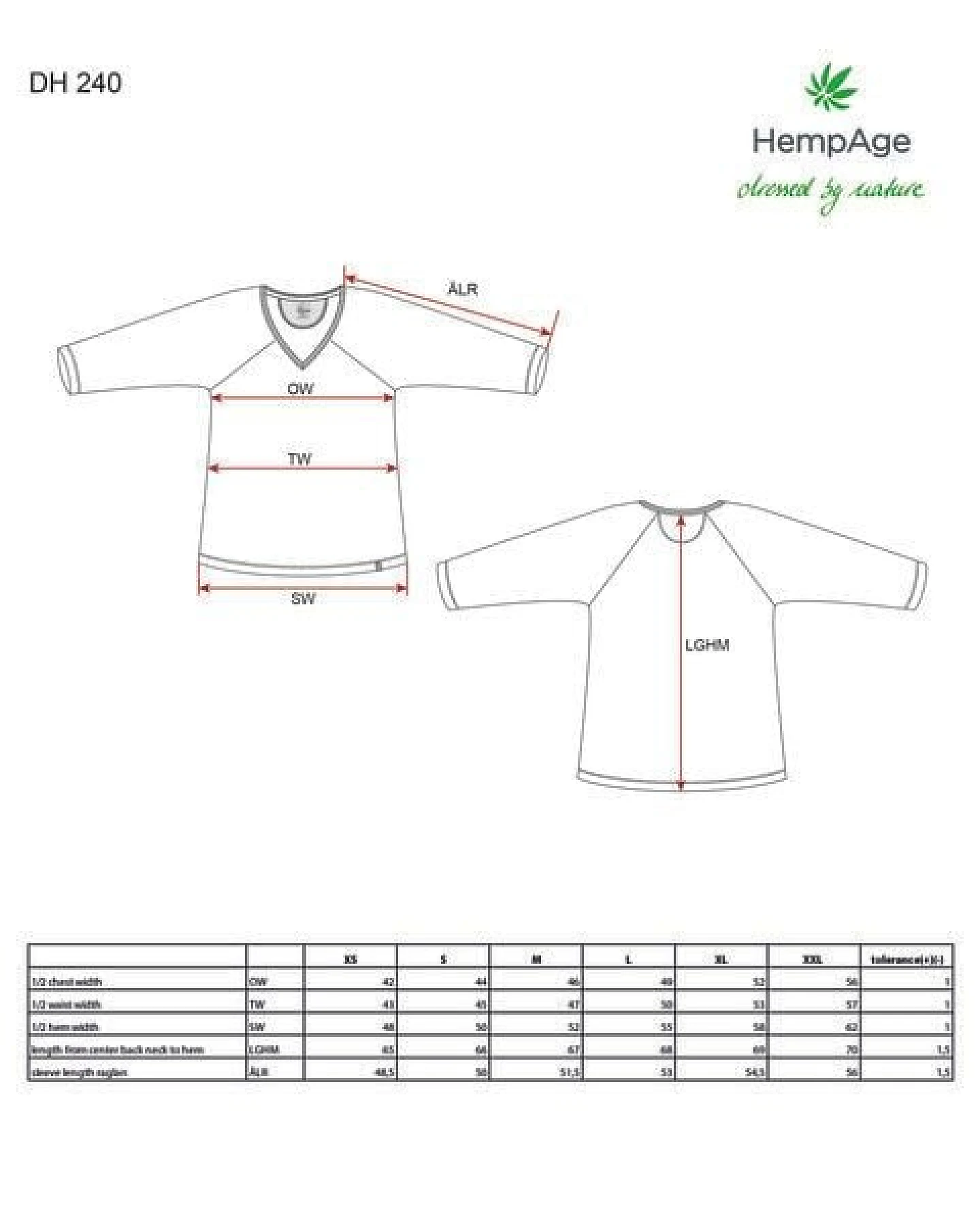 HempAge Raglanshirt mit 3/4-Arm Hanf/Biobaumwolle – Ansicht 3