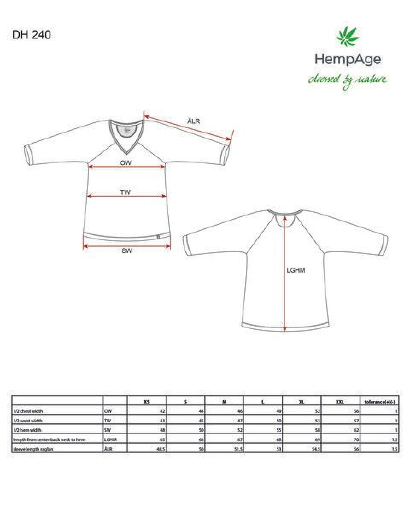HempAge Raglanshirt mit 3/4-Arm Hanf/Biobaumwolle – Ansicht 3