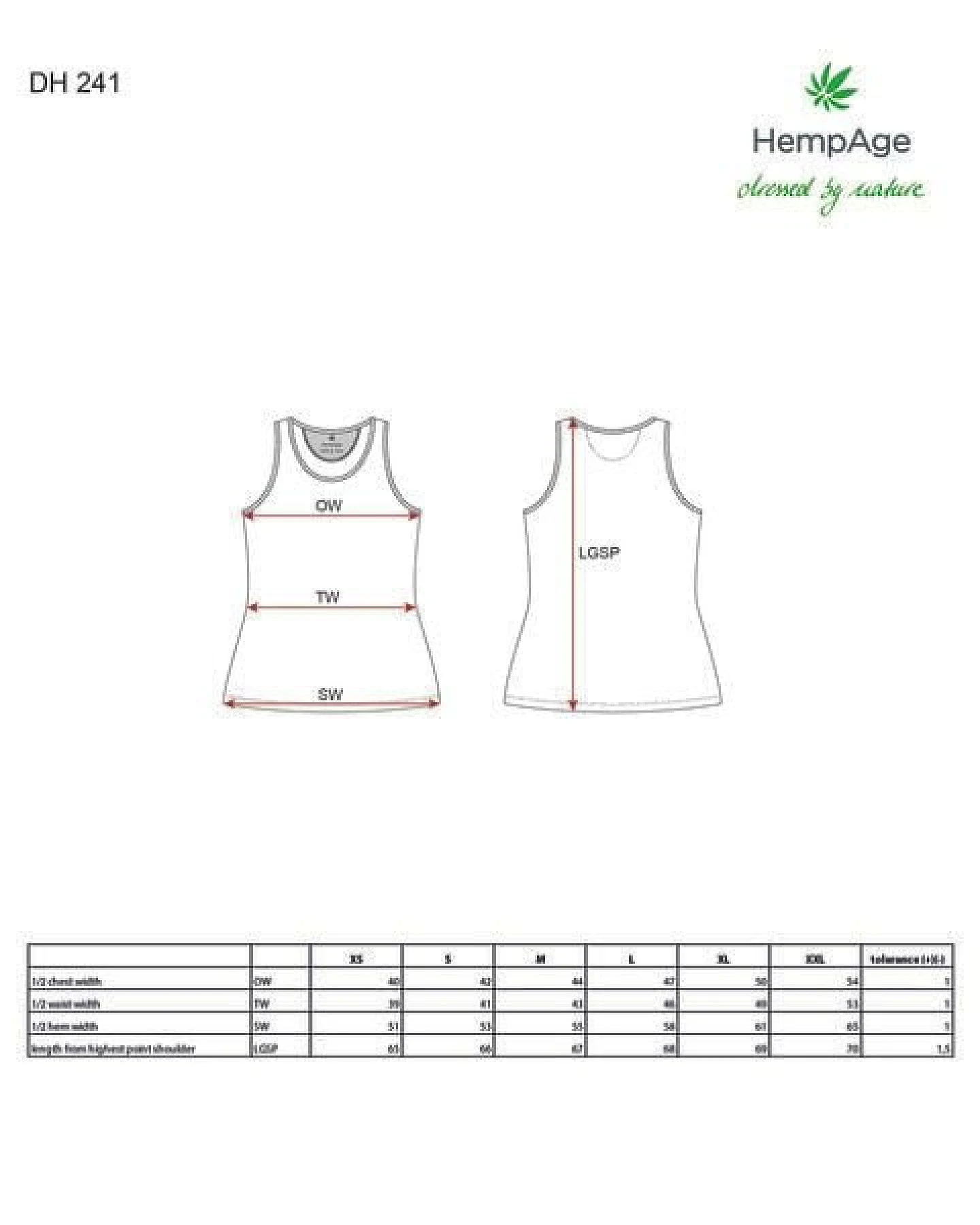 HempAge Lockeres Tank-Top Hanf/Biobaumwolle – Ansicht 4