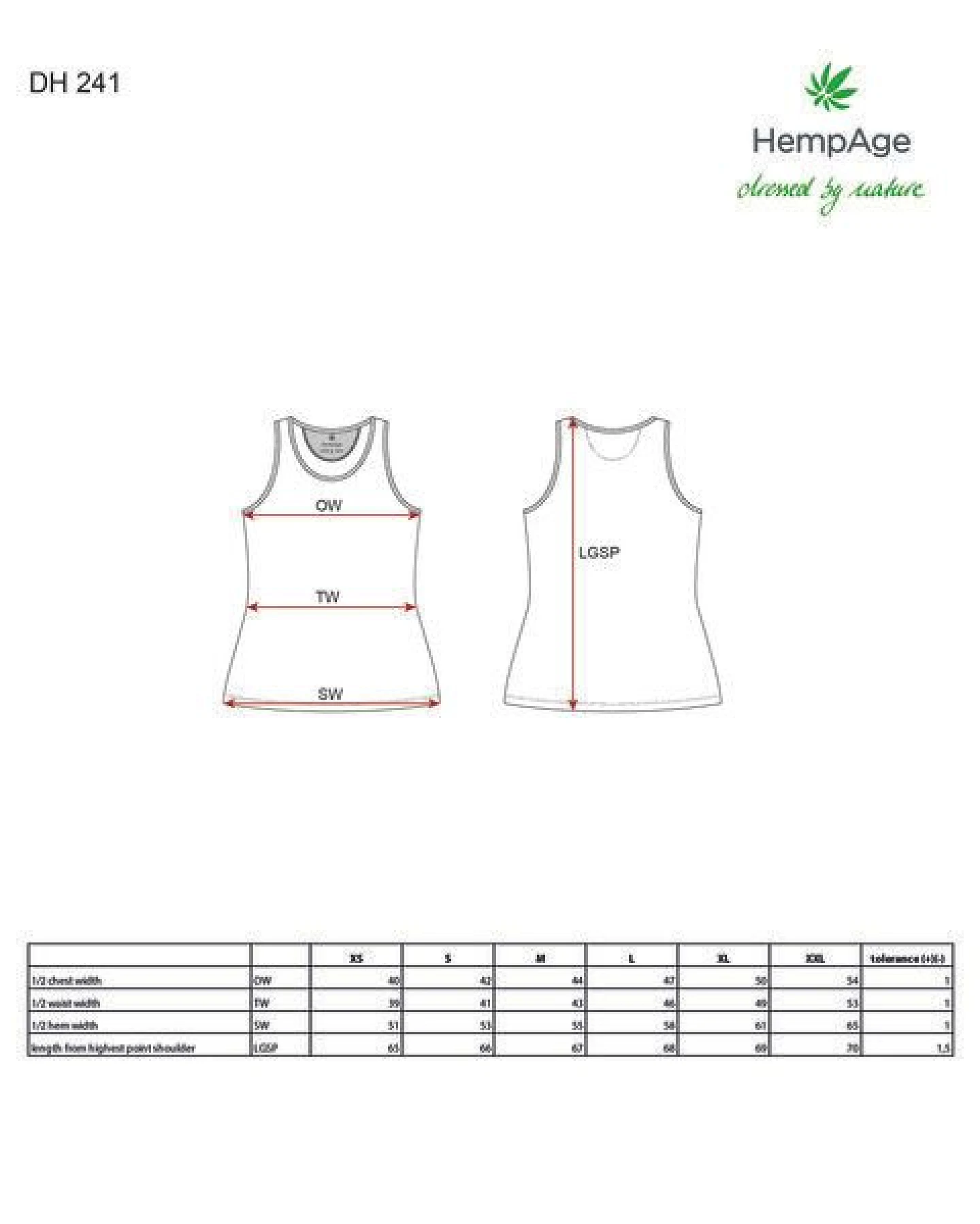 HempAge Lockeres Tank-Top Hanf/Biobaumwolle – Ansicht 2