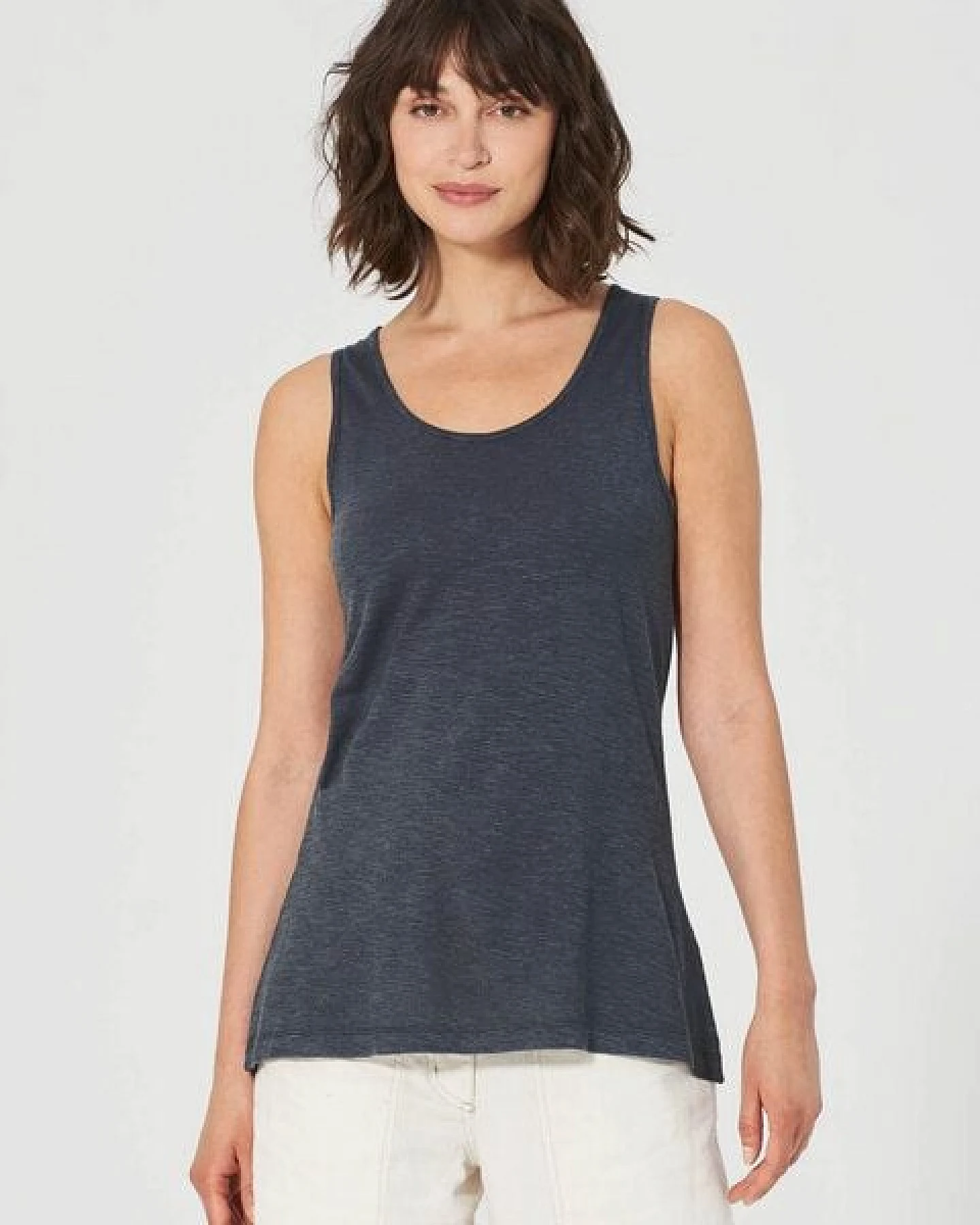 HempAge Lockeres Tank-Top Hanf/Biobaumwolle – Ansicht 2
