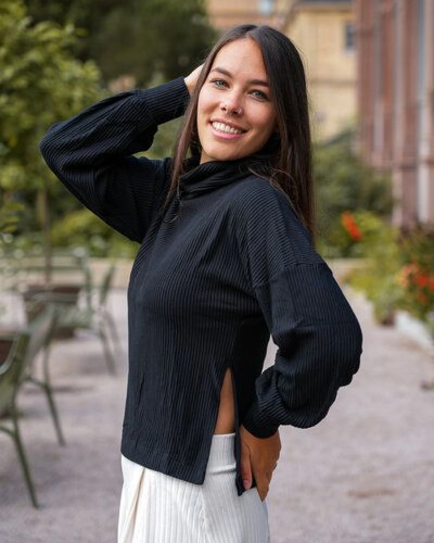 Vivien Joy Schlichter Rollkragenpullover - Aila Basic Pulli – Ansicht 3