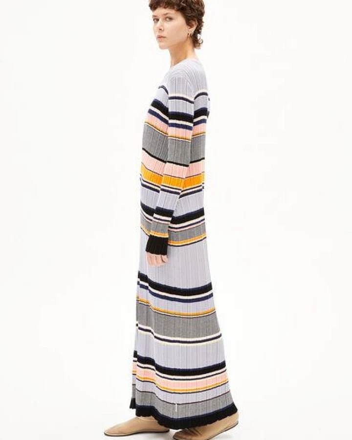 ARMEDANGELS KAAMILA STRIPES Damen Strickkleid aus Bio-Baumwolle