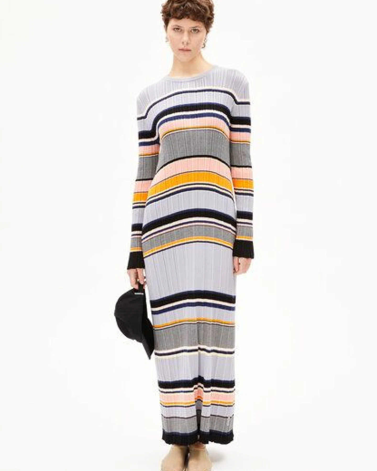 ARMEDANGELS KAAMILA STRIPES Damen Strickkleid aus Bio-Baumwolle – Ansicht 4