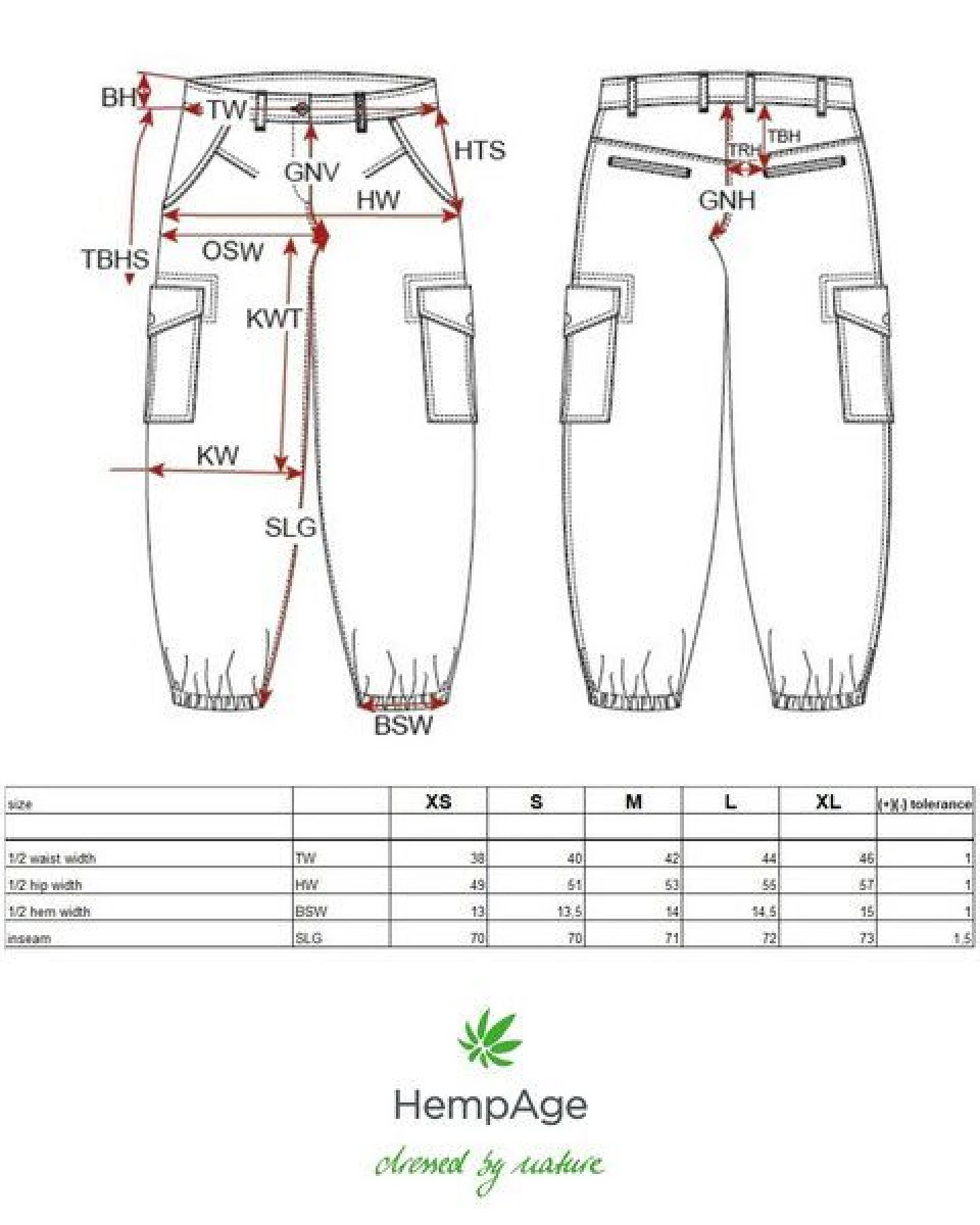 HempAge Sportliche Cargohose Damen Hanf/Biobaumwolle – Ansicht 3
