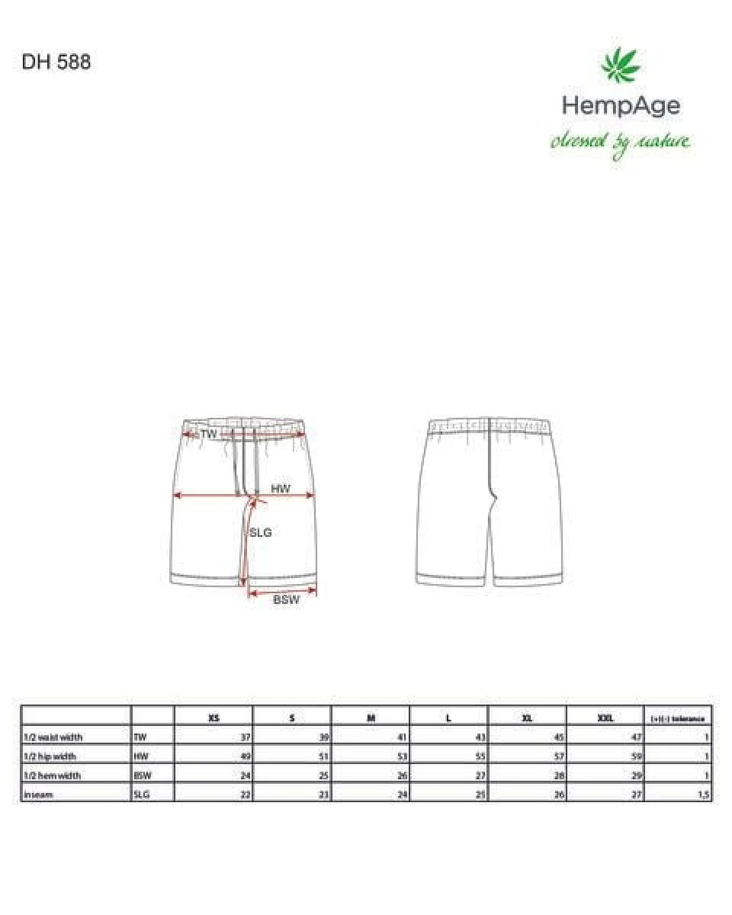 HempAge lässige kurze Hose Herren Hanf/Biobaumwolle – Ansicht 3