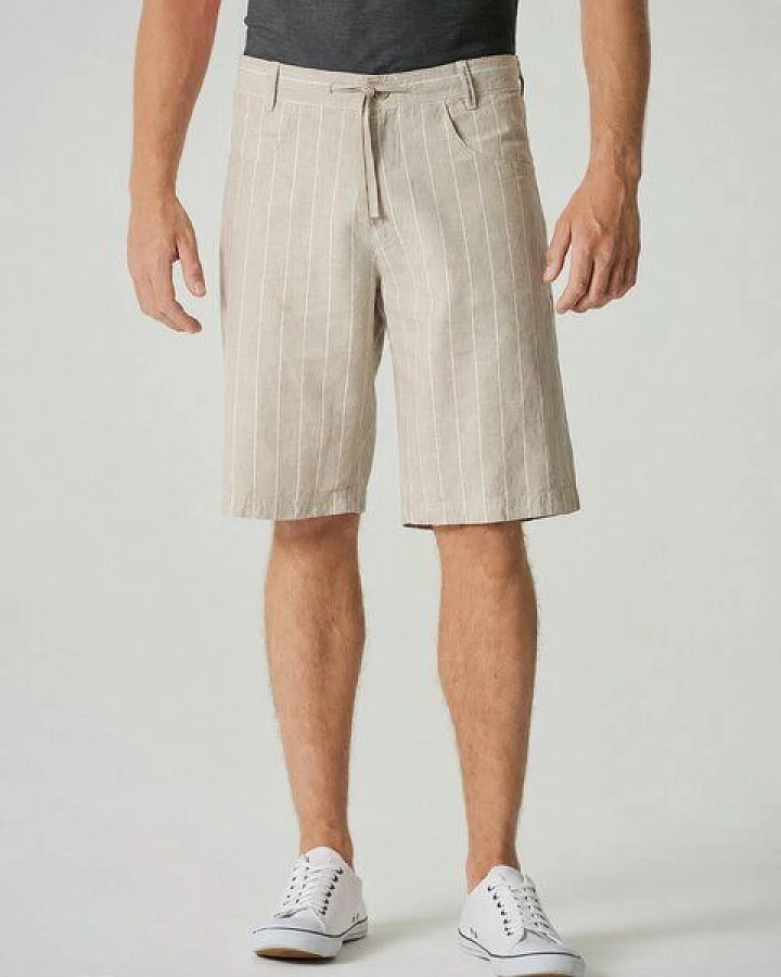HempAge Gestreifte Herren-Shorts Hanf/Biobaumwolle