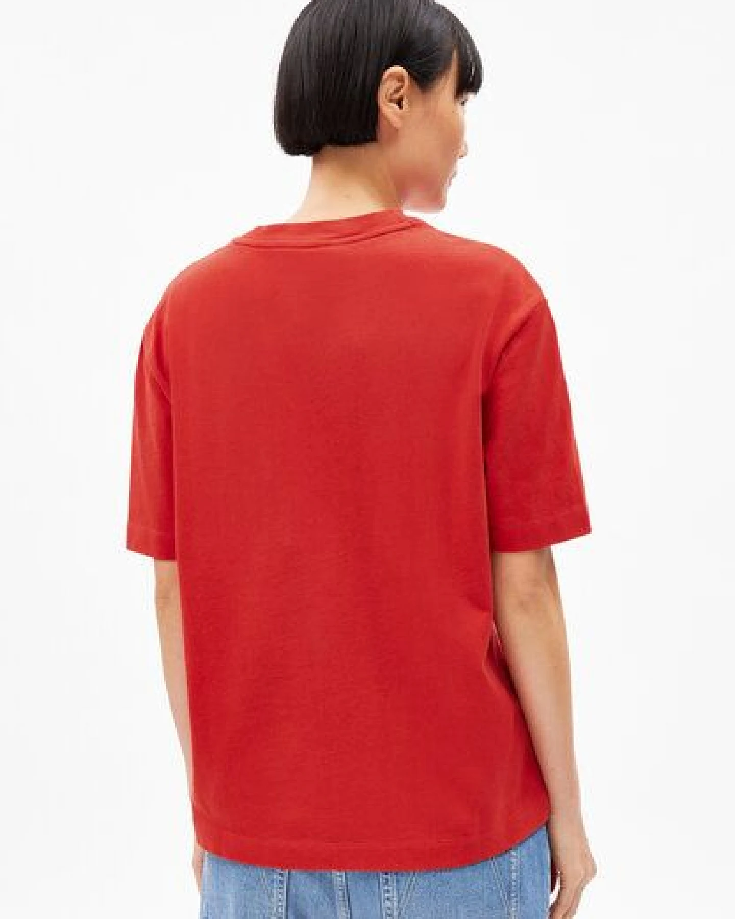 ARMEDANGELS TARJAA WORD ICONIC Å Damen Heavyweight T-Shirt aus recyceltem Baumwoll Mix – Ansicht 2