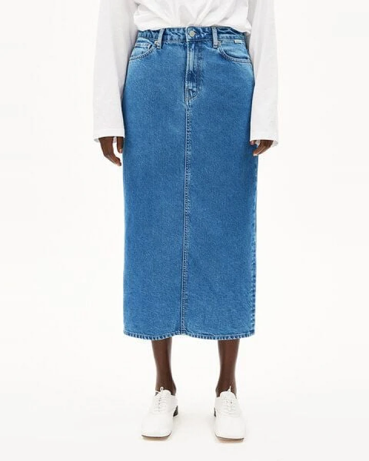 ARMEDANGELS KAALYKE DENIM Damen Jeansrock aus recycelter Baumwolle