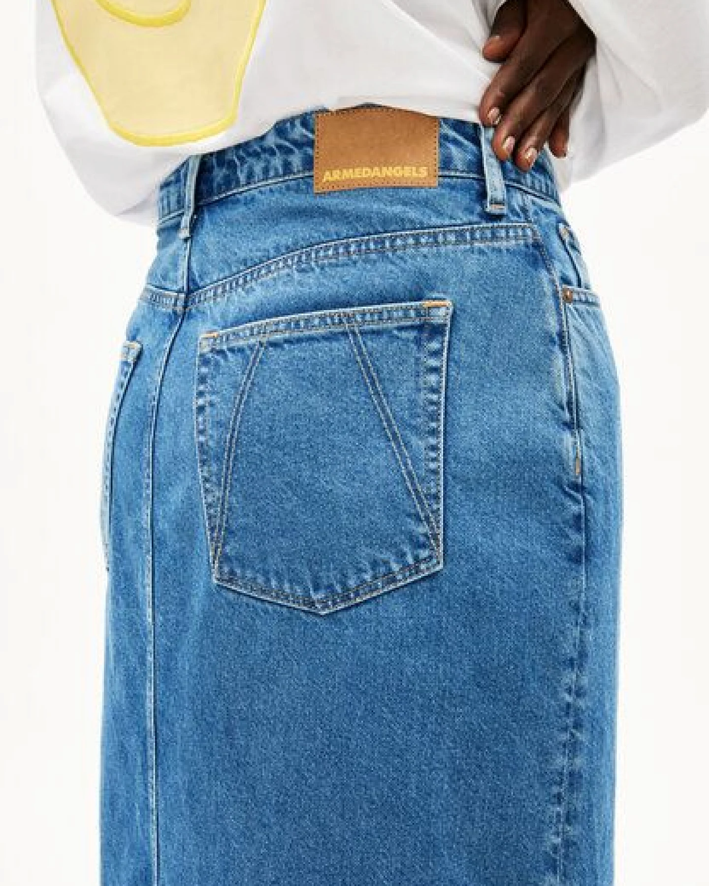 ARMEDANGELS KAALYKE DENIM Damen Jeansrock aus recycelter Baumwolle – Ansicht 3